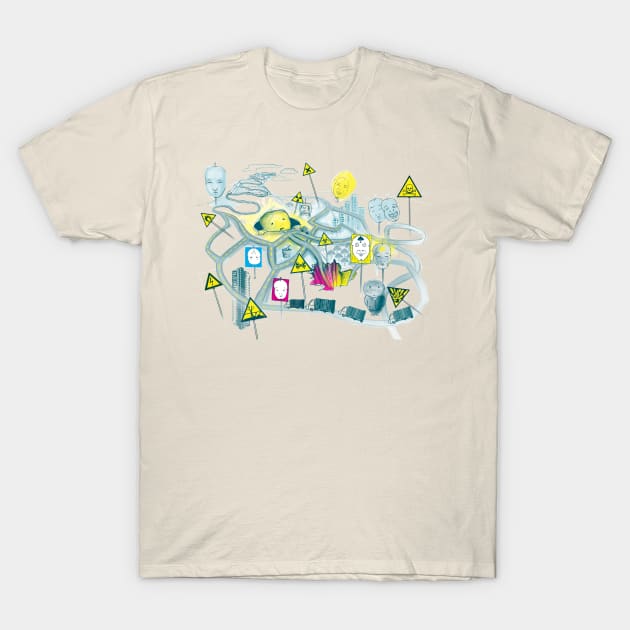 Road map T-Shirt by ruta13art